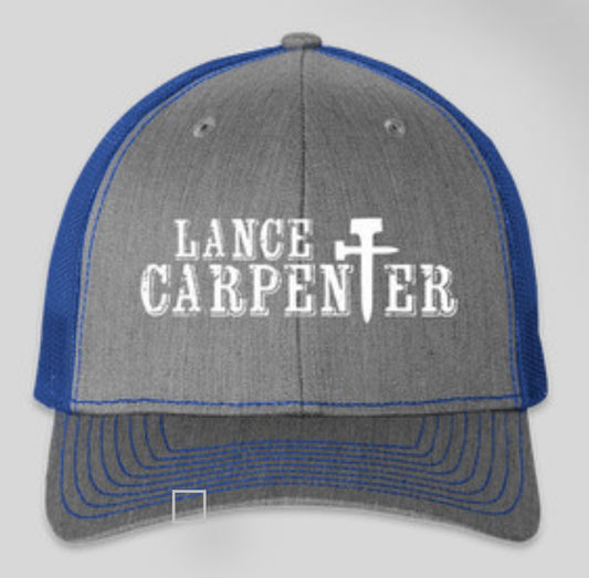 Lance Carpenter Blue/Grey "Cross" Ballcap